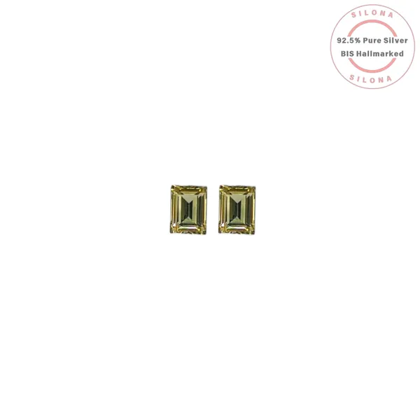 Emerald_Cut_Canary_Stud_Earrings_Default_Title