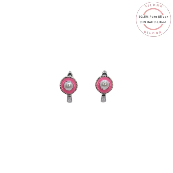 Enamel_Pink_Pearl_Huggie_Earrings_Default_Title