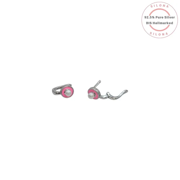 Enamel_Pink_Pearl_Huggie_Earrings_Default_Title