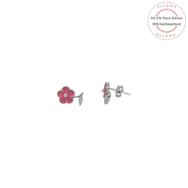 Pink_Enamel_Flower_Stud_Earrings_Default_Title