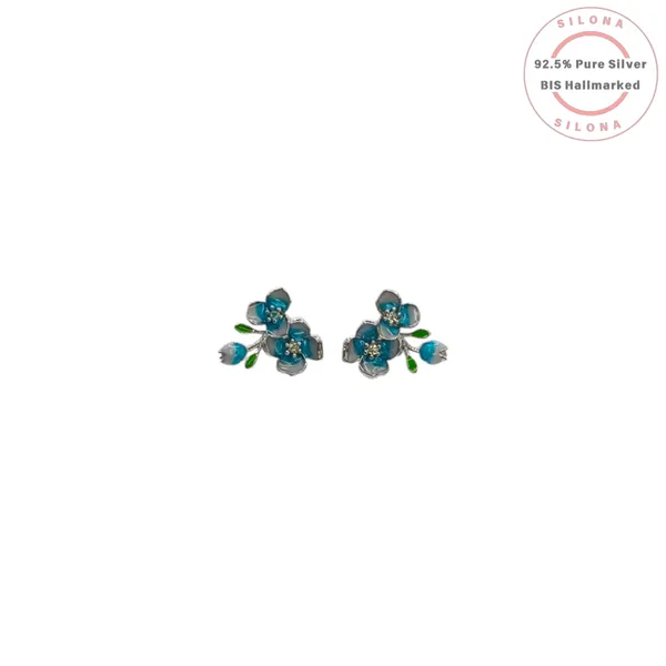 Enamel_Teal_Bloom_Stud_Earrings_Default_Title
