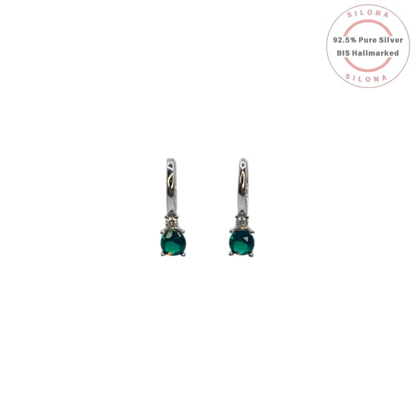 Chic_Emerald_Hue_Huggie_Earrings_Default_Title