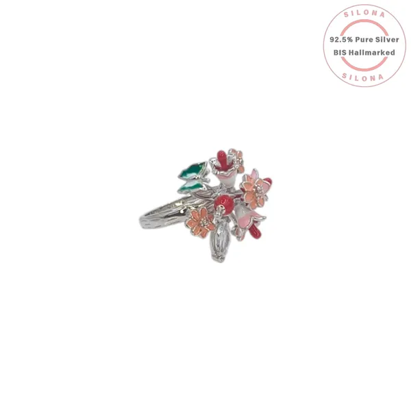 Enamel_Hummingbird_Flower_Bouquet_Ring