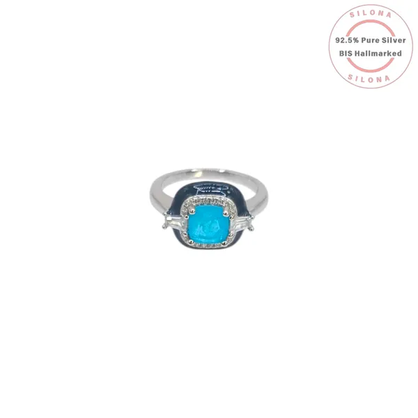 Vintage_Halo_Blue_Enamel_Ring