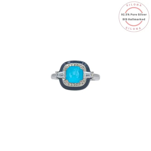 Vintage_Halo_Blue_Enamel_Ring