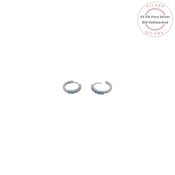 Minimalist_Cz_Huggie_Hoops_Blue