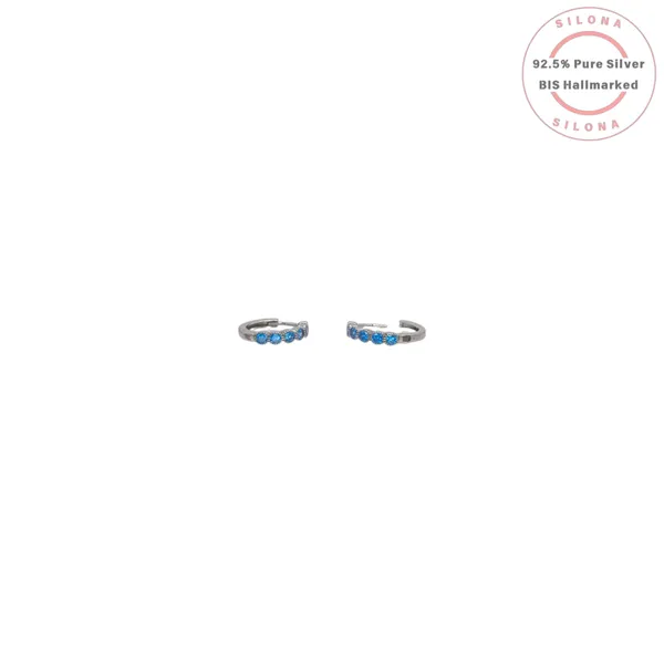 Minimalist_Cz_Huggie_Hoops_Aqua_Blue