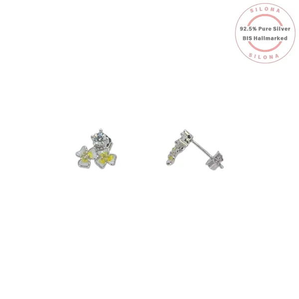 Dainty_Enamel_Frangipani_Stud_Earrings_Pink