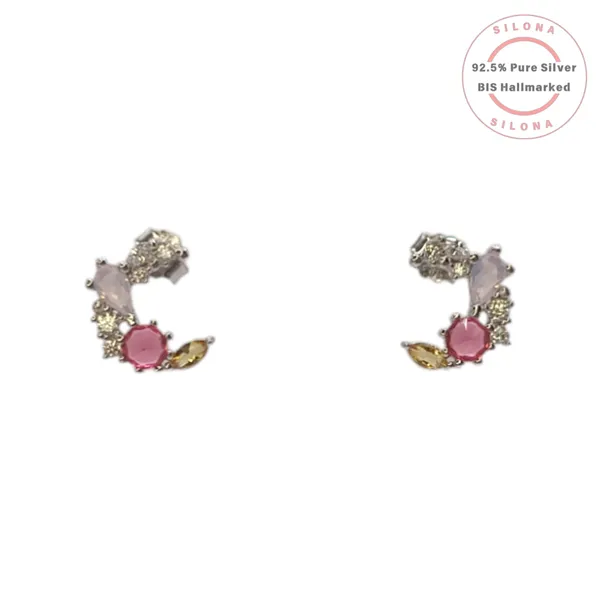 Pastel_Aurora_Crescent_Moon_Studs_Red