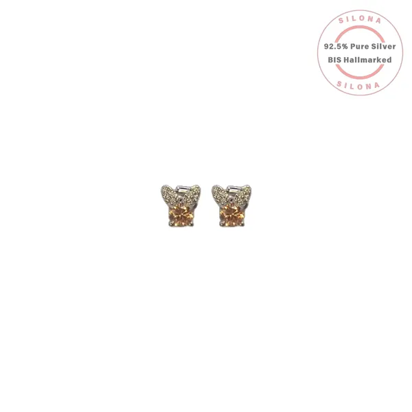 Bunny_Diamond_Look_Stud_Earrings_Clear