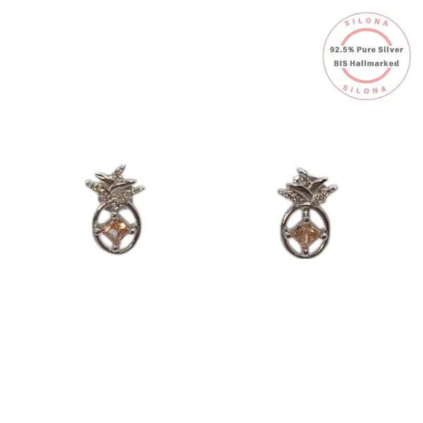 Pineapple_Stud_Earrings_Beige