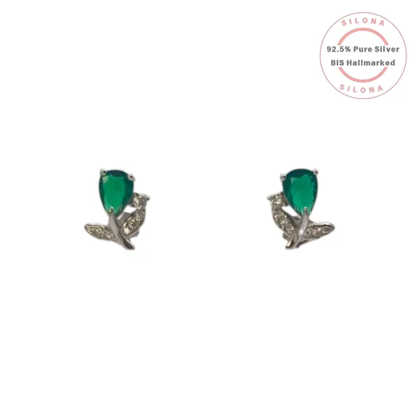 Delicate_Pink_Tulip_Stud_Earrings_White