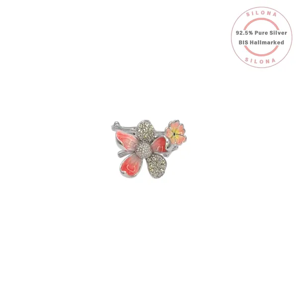 Enamel_Orchid_Floral_Blossom_Ring_Blue