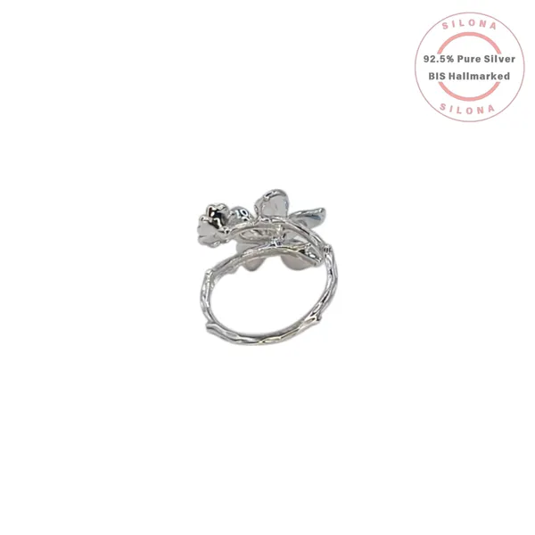 Enamel_Orchid_Floral_Blossom_Ring_Blue