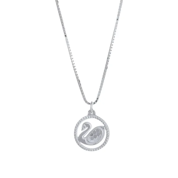 Silver_Graceful_Swan_Circle_Pendant_Necklace_Default_Title
