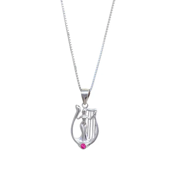 Silver_Musical_Harp_Goddess_Pendant_Necklace_Default_Title