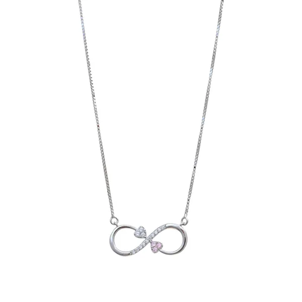 Silver_Cz_Infinity_Pink_Heart_Necklace_Default_Title