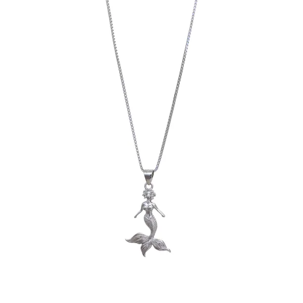 Silver_Detailed_Ocean_Mermaid_Pendant_Necklace_Default_Title