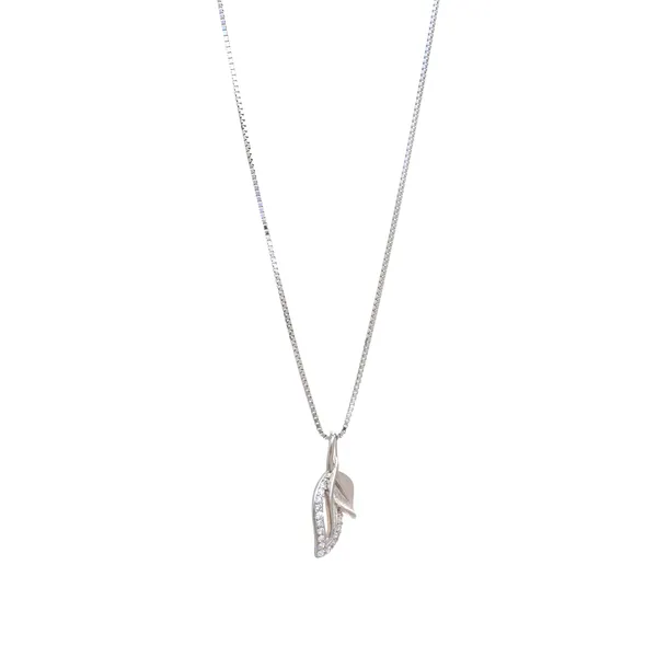Silver_Delicate_Pave_Leaf_Pendant_Necklace_Default_Title