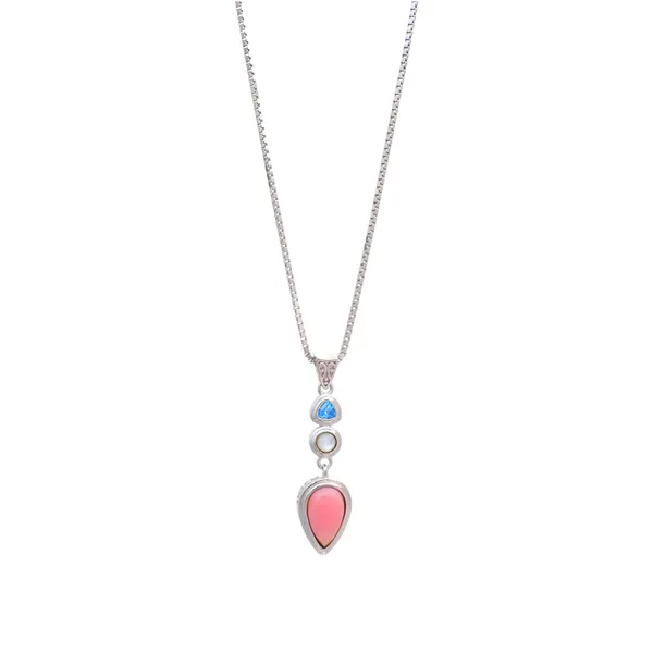 Silver_Three_Stone_Pink_Teardrop_Necklace_Default_Title