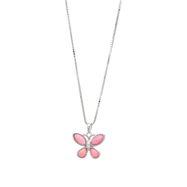 Silver_Pink_Stone_Butterfly_Charm_Necklace_Default_Title