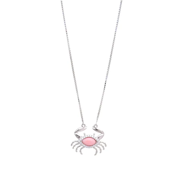 Silver_Pave_Pink_Oval_Crab_Necklace_Default_Title