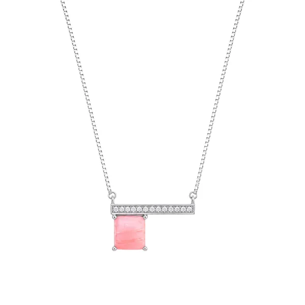Silver_Geometric_Bar_Pink_Cushion_Necklace_Default_Title