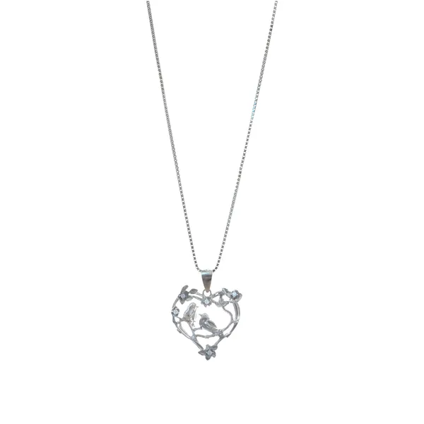 Silver_Lovebirds_Floral_Heart_Pendant_Necklace_Default_Title