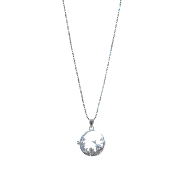 Silver_Cat_On_Crescent_Moon_Necklace_Default_Title