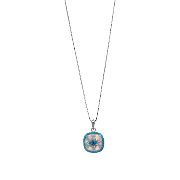 Silver_Evil_Eye_Square_Pendant_Necklace_Default_Title
