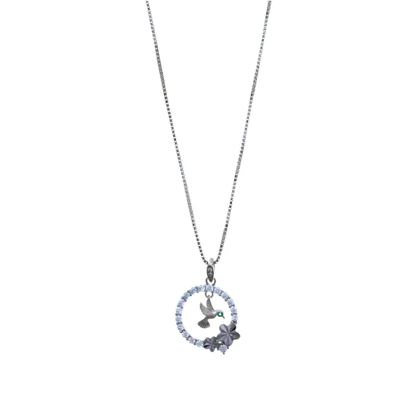 Silver_Hummingbird_Circle_Pendant_Necklace_Default_Title