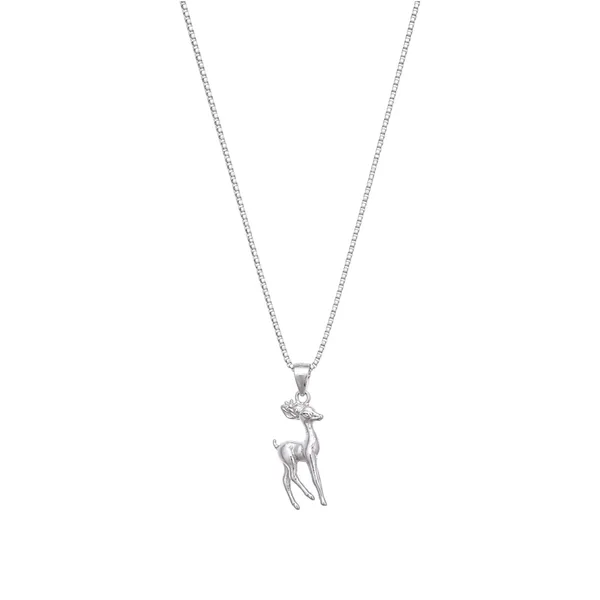 Silver_Delicate_Deer_Charm_Pendant_Necklace_Default_Title