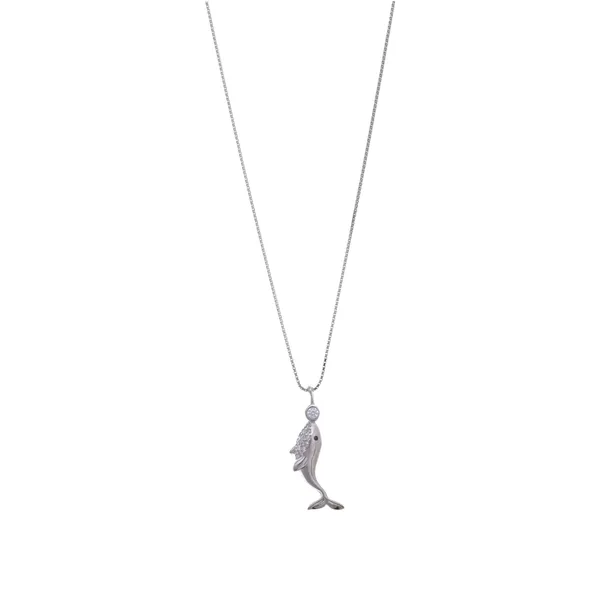 Encrusted_Dolphin_Motif_Silver_Pendant_Necklace_Default_Title