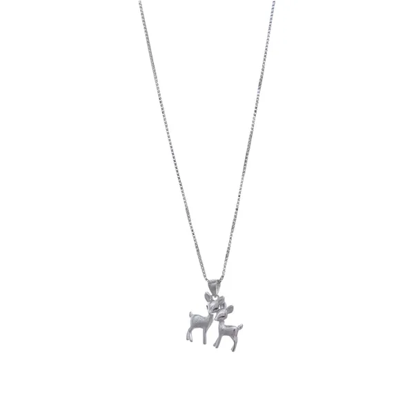 Loving_Fawn_Duo_Silver_Pendant_Necklace_Default_Title