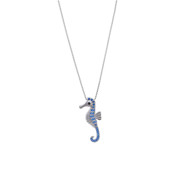 Vibrant_Blue_Encrusted_Seahorse_Silver_Pendant_Default_Title