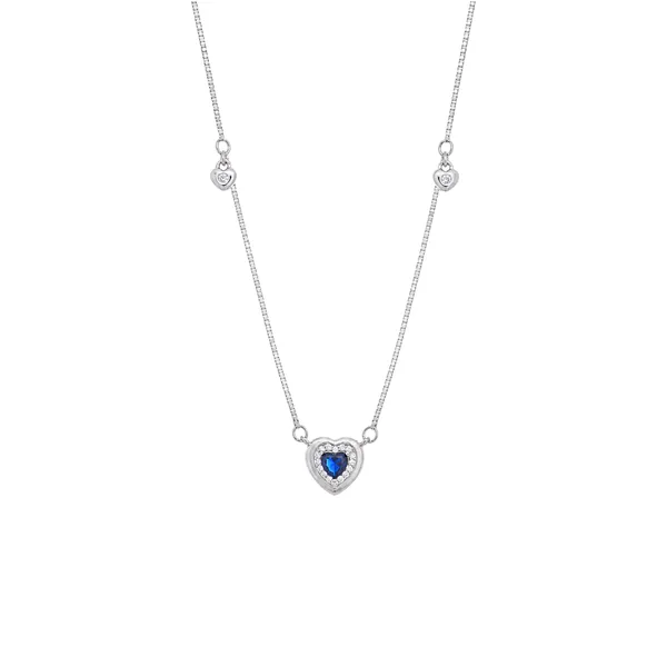 Sapphire_Blue_Heart_Halo_Silver_Station_Necklace_Default_Title