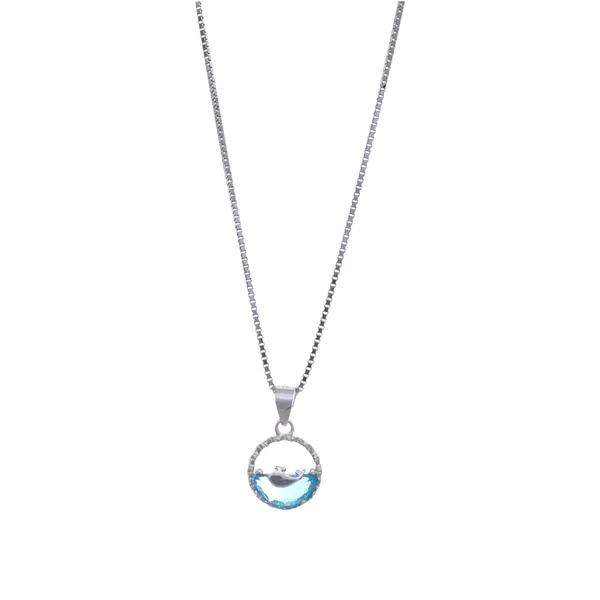 Ocean_Whale_Light_Blue_Gemstone_Silver_Necklace_Default_Title