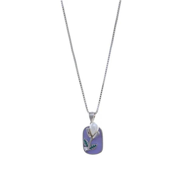 Pearl_Rose_Floral_Purple_Enamel_Silver_Necklace_Default_Title