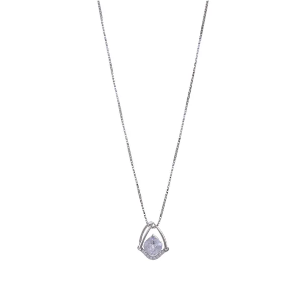 Silver_Framed_Solitaire_Cubic_Zirconia_Necklace_Default_Title