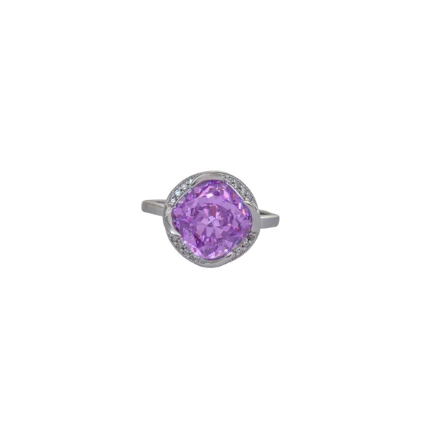 Amethyst_Violet_Cushion_Halo_Silver_Ring_Default_Title