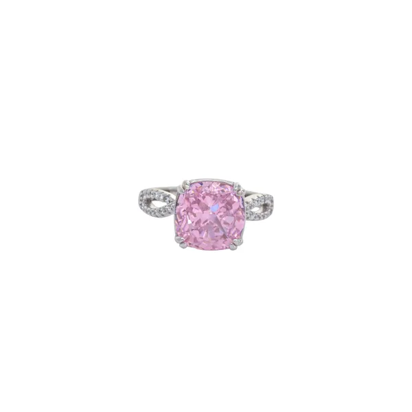 Blush_Pink_Cushion_Infinity_Silver_Ring_Default_Title