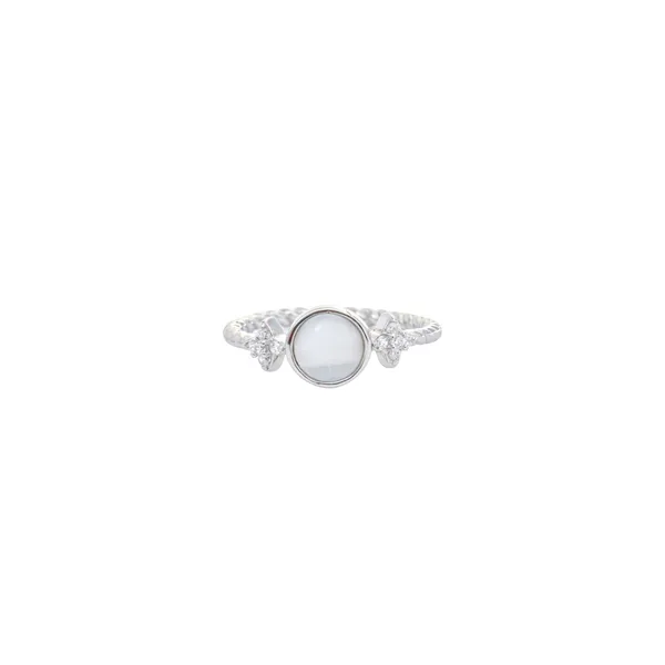 Milky_Cabochon_Beaded_Shank_Silver_Ring_Default_Title