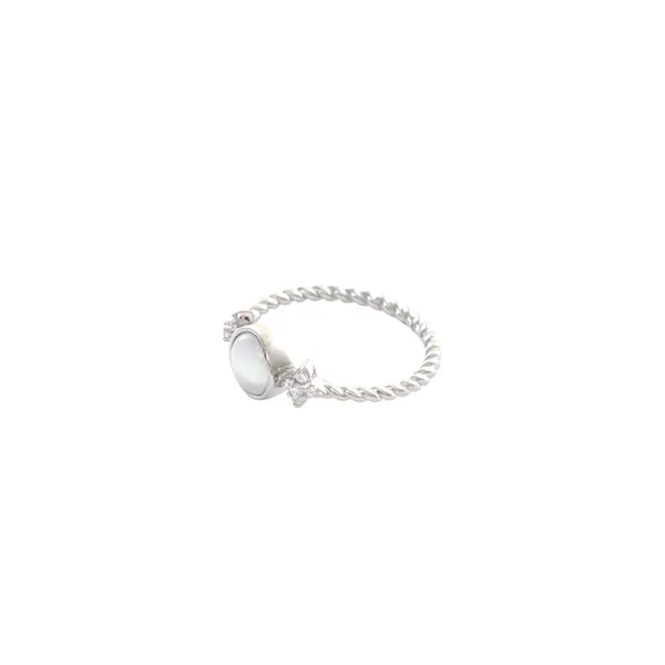 Milky_Cabochon_Beaded_Shank_Silver_Ring_Default_Title