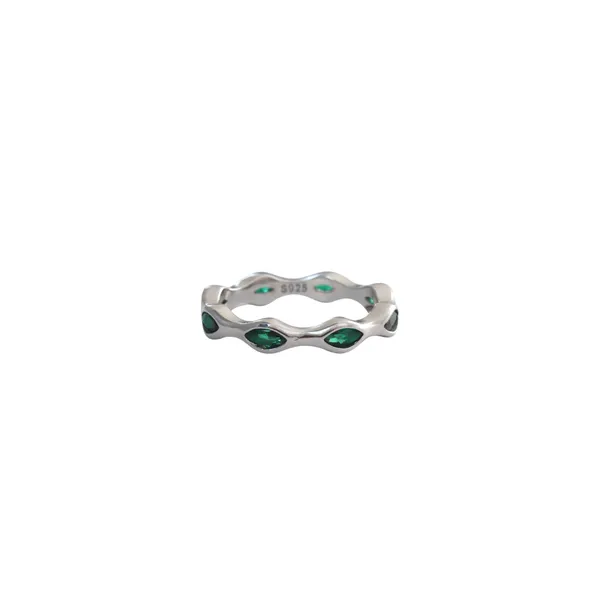Wavy_Emerald_Green_Marquise_Silver_Band_Default_Title