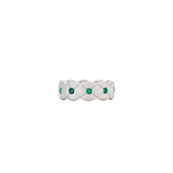 Quilted_Lattice_Emerald_Brushed_Silver_Band_Default_Title