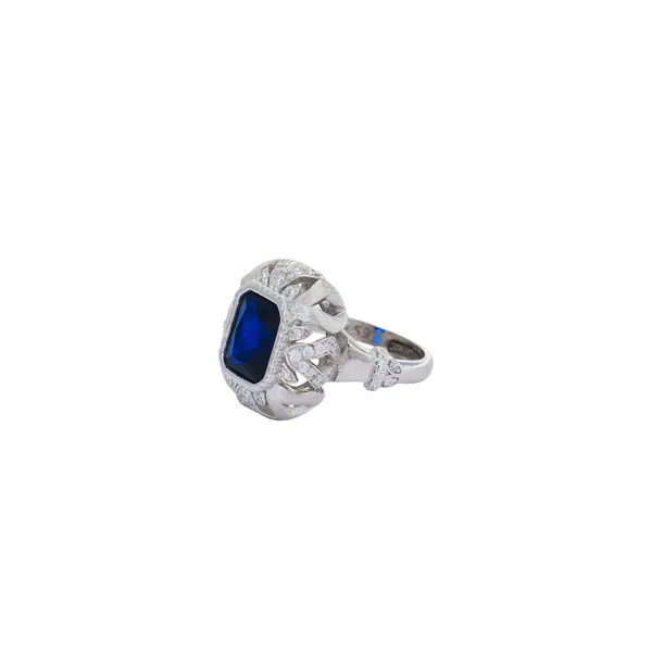 Sapphire_Blue_Emerald_Cut_Filigree_Halo_Ring_Default_Title