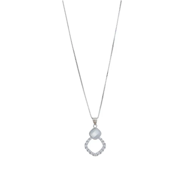 Moonstone_Cushion_Silver_Halo_Pendant_Necklace_With_Earrings_Default_Title