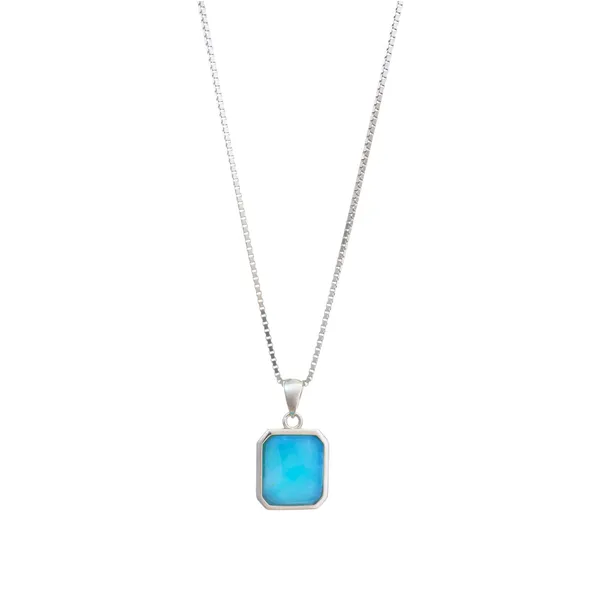 Larimar_Solitaire_Rectangular_Silver_Pendant_Necklace_With_Earrings_Default_Title
