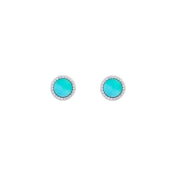 Larimar_Halo_Round_Silver_Pendant_Necklace_With_Earrings_Default_Title