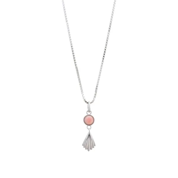 Queen_Conch_Shell_Silver_Necklace_With_Earrings_Default_Title